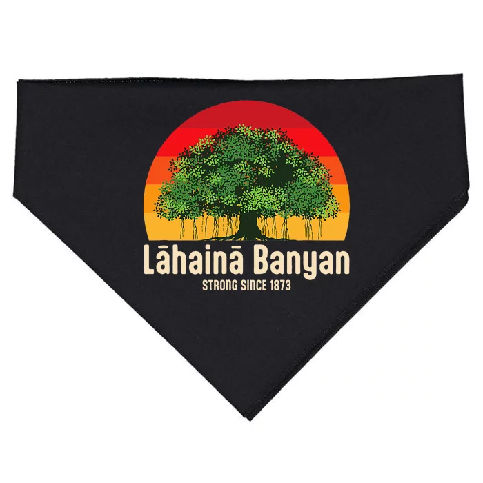 Banyan Tree Lahaina Maui Hawaii USA-Made Doggie Bandana