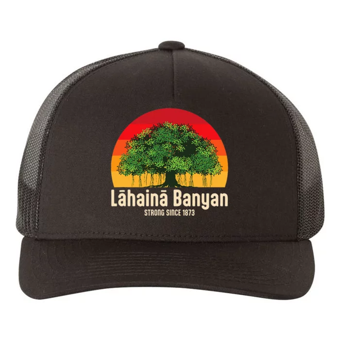 Banyan Tree Lahaina Maui Hawaii Yupoong Adult 5-Panel Trucker Hat