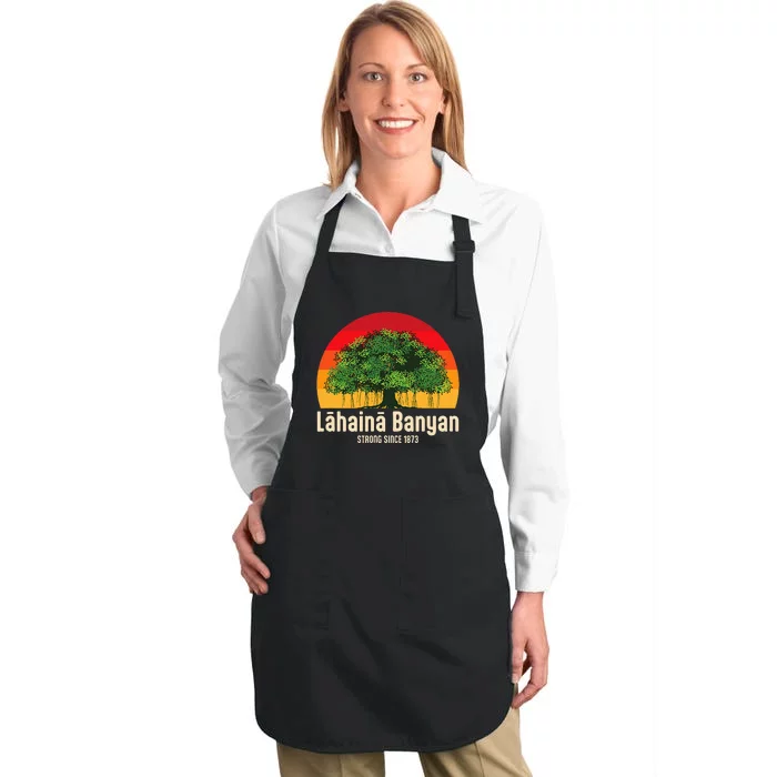 Banyan Tree Lahaina Maui Hawaii Full-Length Apron With Pocket