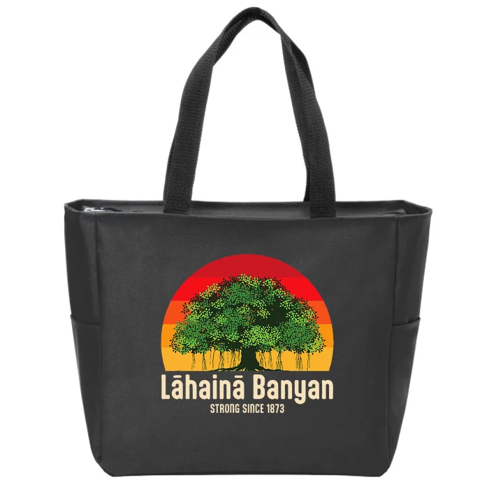 Banyan Tree Lahaina Maui Hawaii Zip Tote Bag