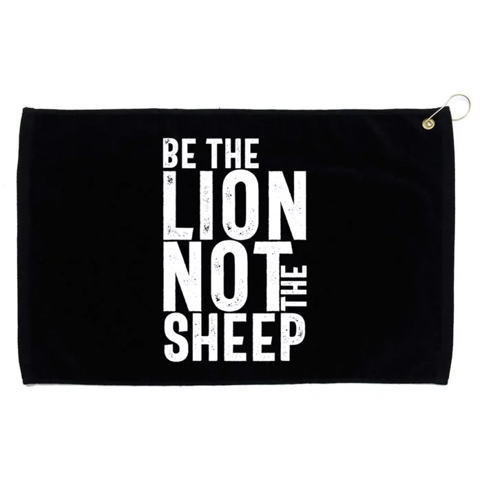 Be The Lion Not The Shep Motivational Grommeted Golf Towel