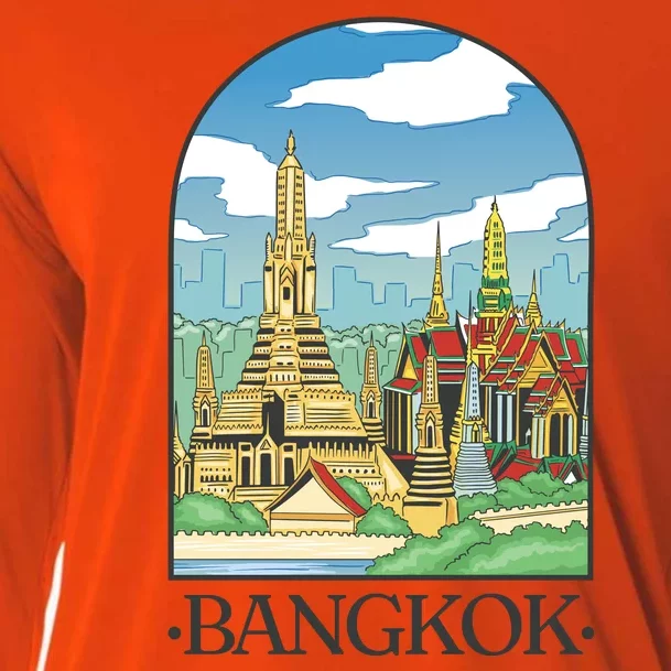 Bangkok Thailand Landscape Cooling Performance Long Sleeve Crew