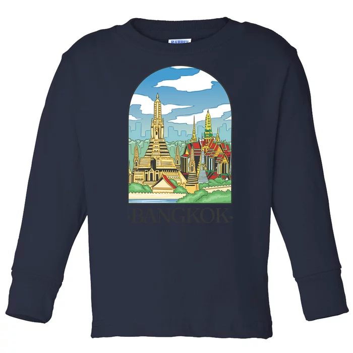 Bangkok Thailand Landscape Toddler Long Sleeve Shirt