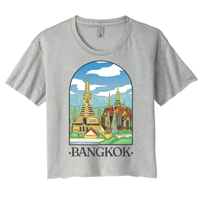 Bangkok Thailand Landscape Women's Crop Top Tee