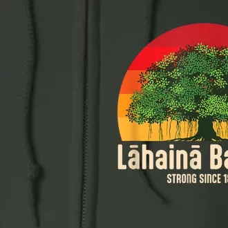 Banyan Tree Lahaina Maui Hawaii Full Zip Hoodie