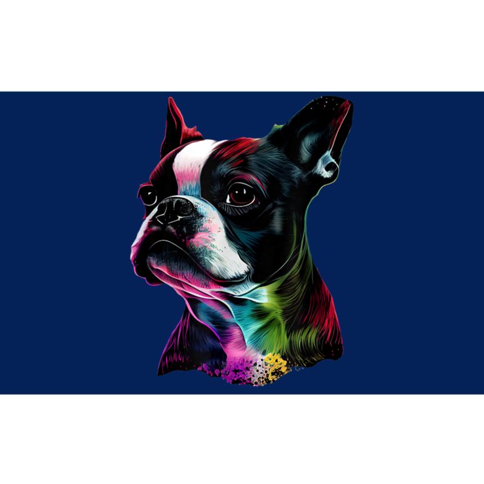 Boston Terrier Lovers Colorful Pop Art Boston Terrier Bumper Sticker