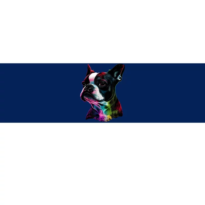 Boston Terrier Lovers Colorful Pop Art Boston Terrier Bumper Sticker