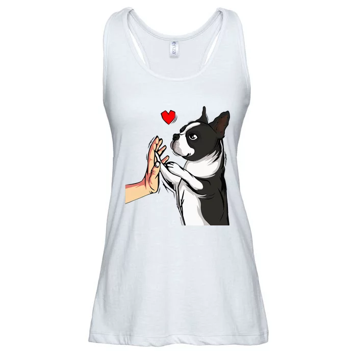 Boston Terrier Love Bostie Dog Mom Funny Ladies Essential Flowy Tank