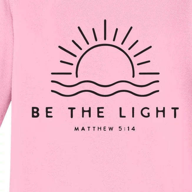 Be The Light Christian Inspirational Baby Long Sleeve Bodysuit