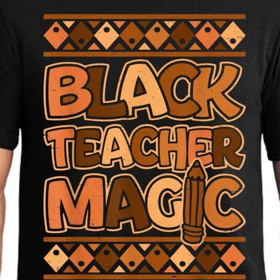 Black Teacher Magic African Pride Black History Juneteenth Pajama Set