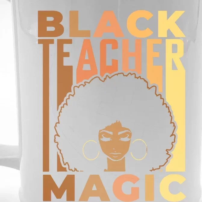 Black Teacher Magic Black History Month Melanin Front & Back Beer Stein