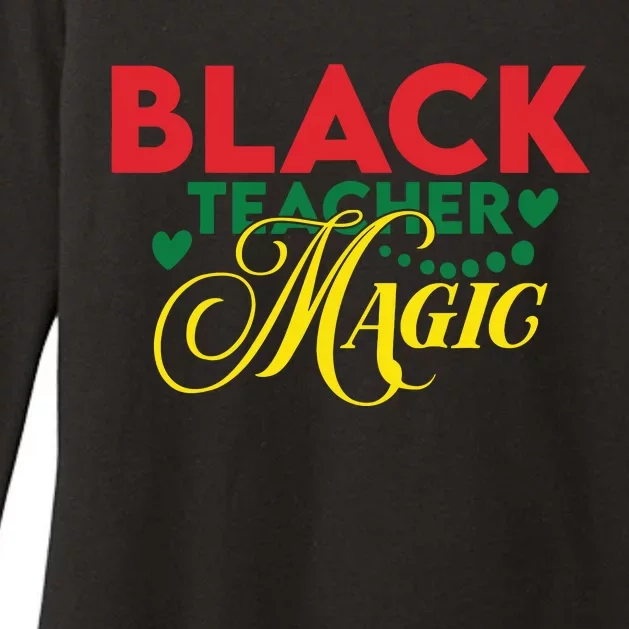 Black Teacher Magic Teacher Black History Month Womens CVC Long Sleeve Shirt