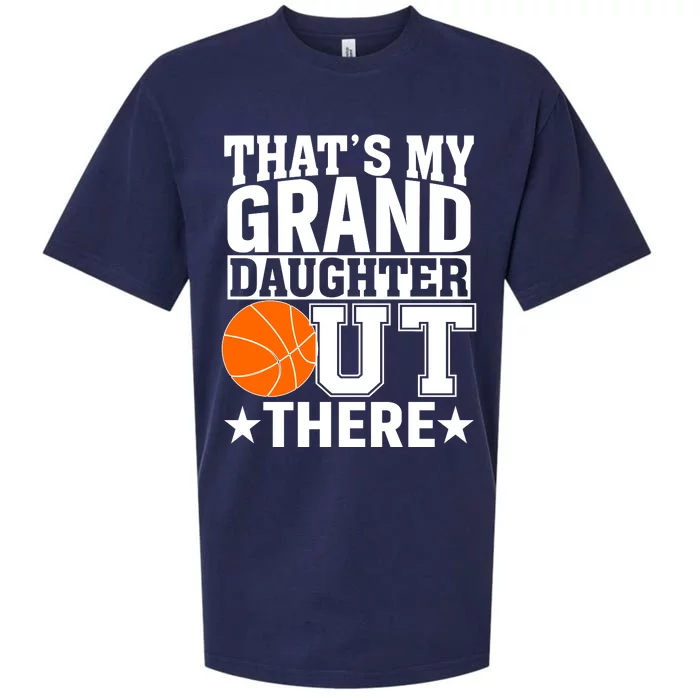 Basketball That's My Grand Daughter Out There Sueded Cloud Jersey T-Shirt