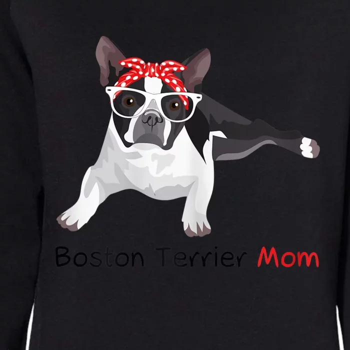 Boston Terrier Mom Bandana Womens Boston Terrier. Dog Womens California Wash Sweatshirt