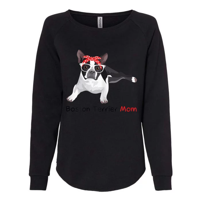 Boston Terrier Mom Bandana Womens Boston Terrier. Dog Womens California Wash Sweatshirt