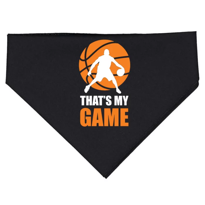 Basketball Thats My Game USA-Made Doggie Bandana