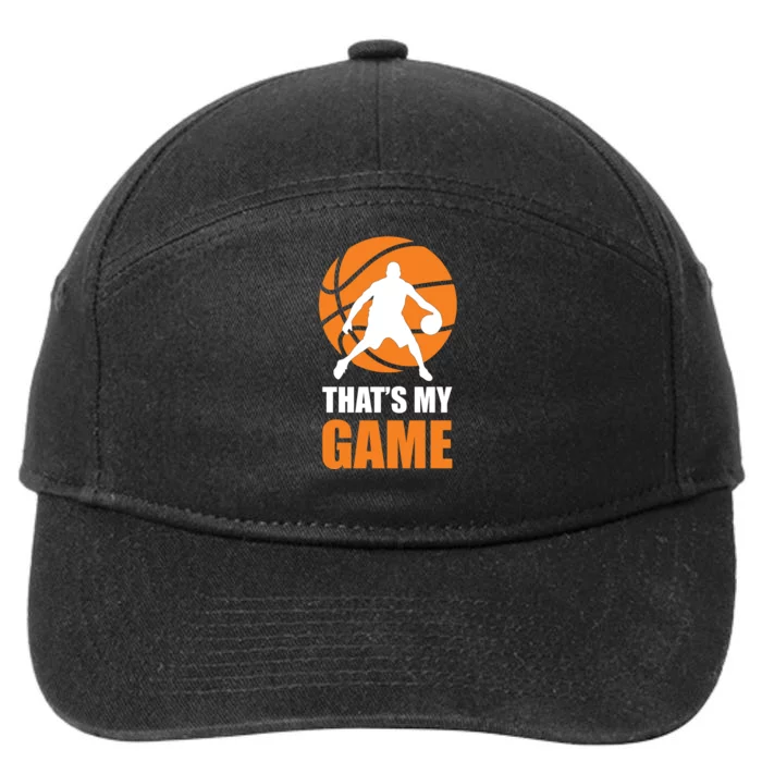 Basketball Thats My Game 7-Panel Snapback Hat