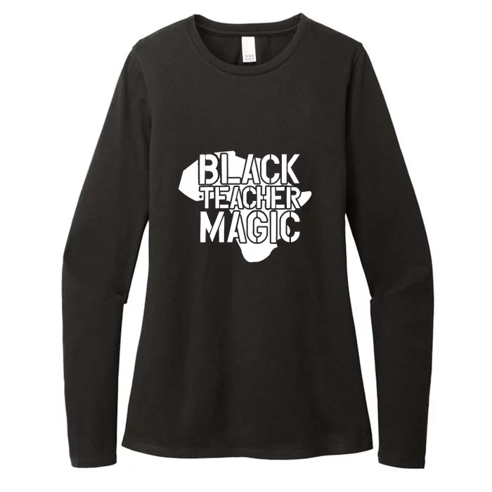 Black Teacher Magic Gift Teacher Black History Month Womens CVC Long Sleeve Shirt