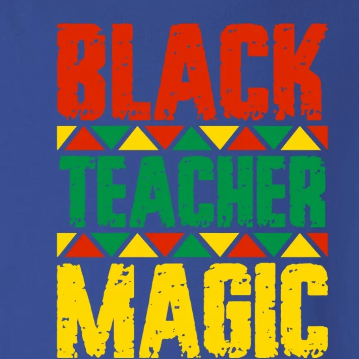 Black Teacher Magic Funny Gift Toddler Long Sleeve Shirt