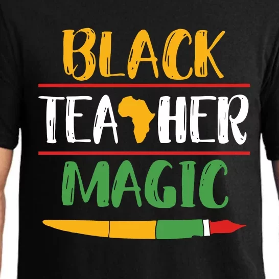 Black Teacher Magic Black History Month Africa Pajama Set