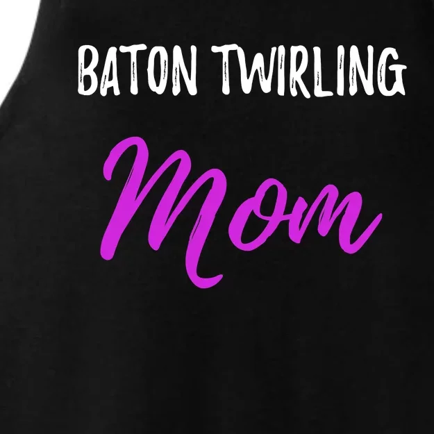 Baton Twirling Mom,Funny Mother Ladies Tri-Blend Wicking Tank