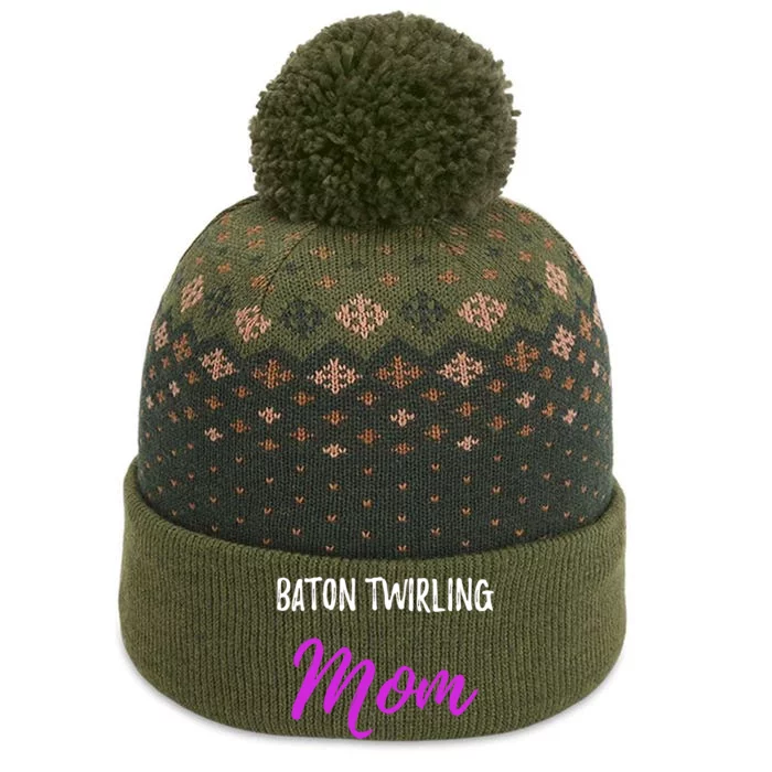 Baton Twirling Mom,Funny Mother The Baniff Cuffed Pom Beanie