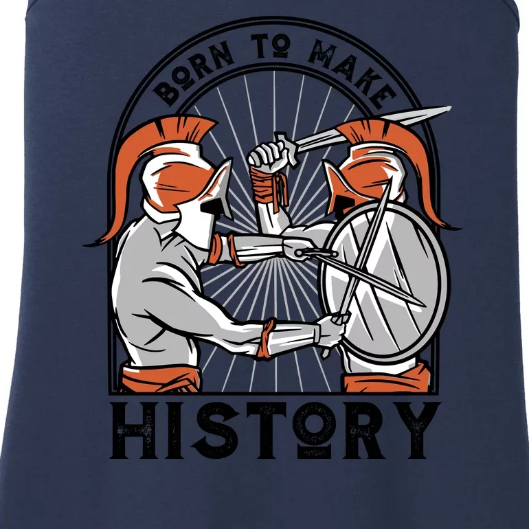 Born To Make History Spartan Ladies Essential Tank