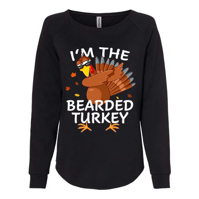 Bearded Turkey Matching Outfit Thanksgiving Pajamas Womens California Wash Sweatshirt