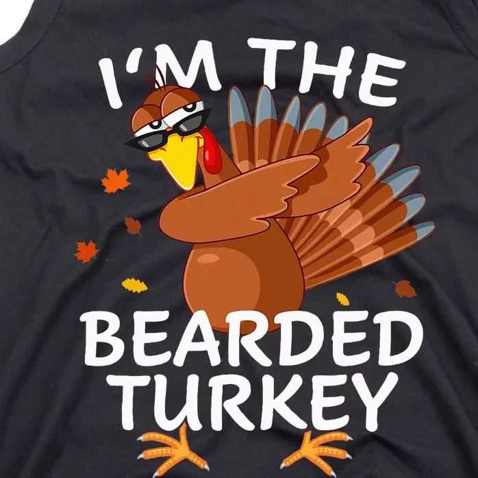 Bearded Turkey Matching Outfit Thanksgiving Pajamas Tank Top