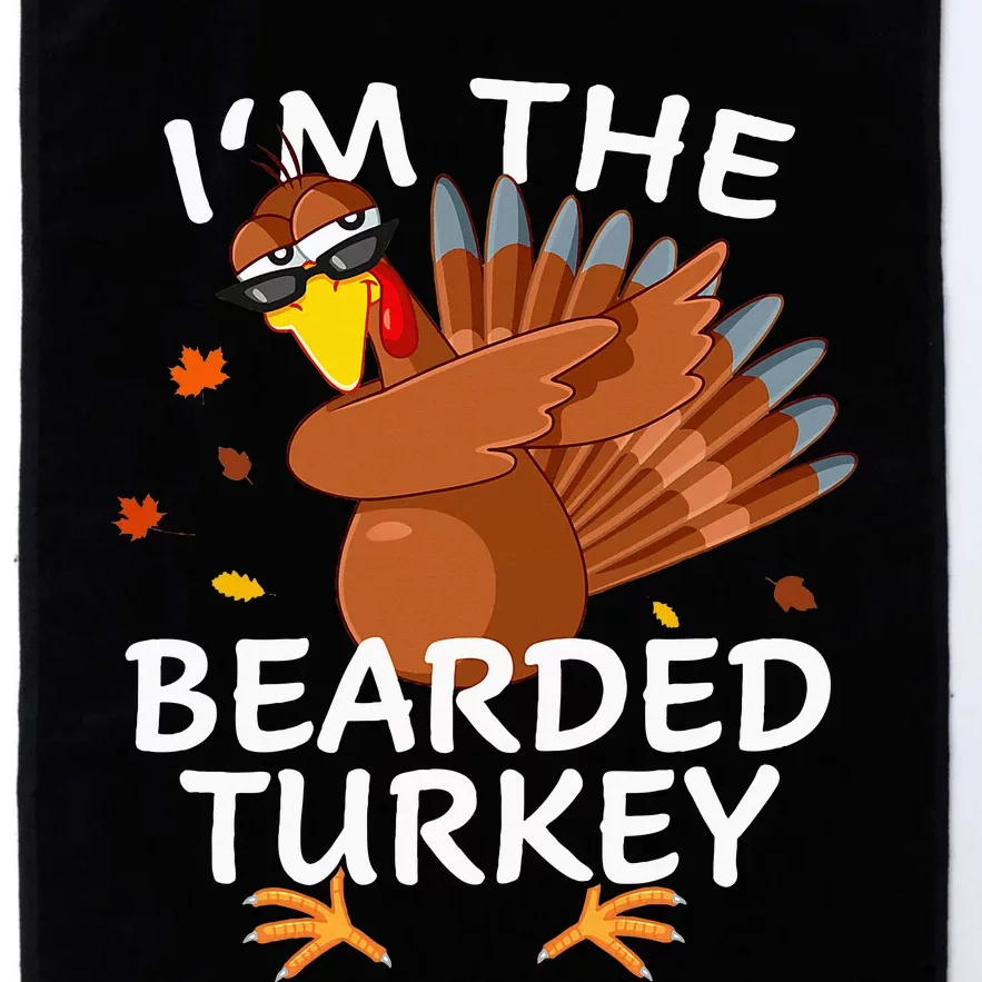 Bearded Turkey Matching Outfit Thanksgiving Pajamas Platinum Collection Golf Towel