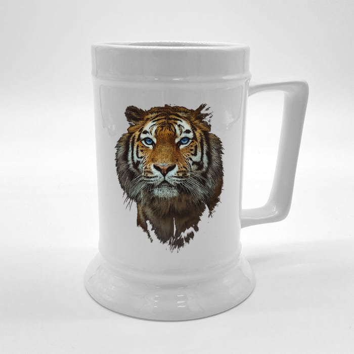 Bengal Tiger Meaningful Gift Endangered Wildlife Lover Big Cat Gift Front & Back Beer Stein