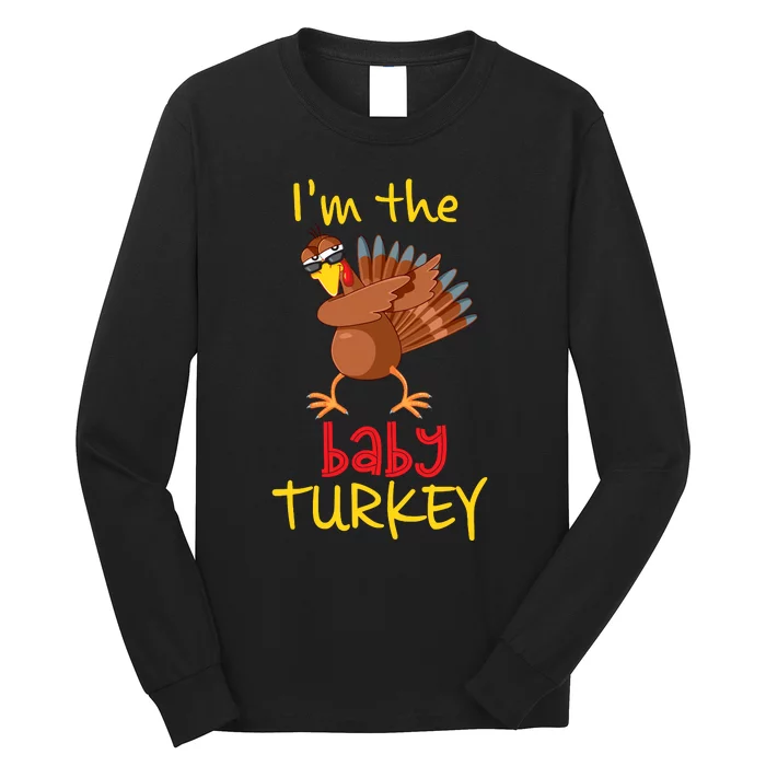 Baby Turkey Matching Family Group Thanksgiving Party Long Sleeve Shirt