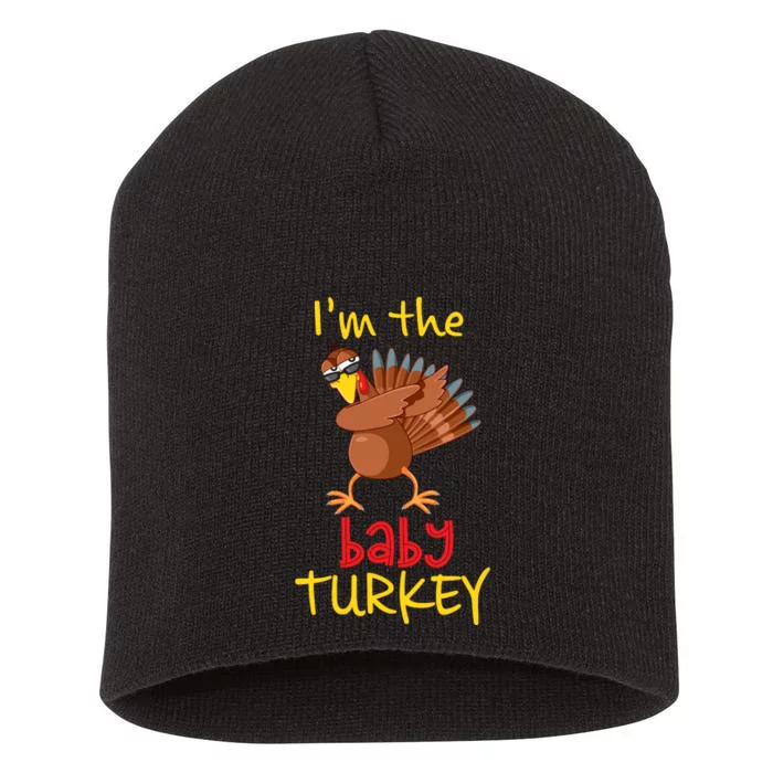 Baby Turkey Matching Family Group Thanksgiving Party Short Acrylic Beanie