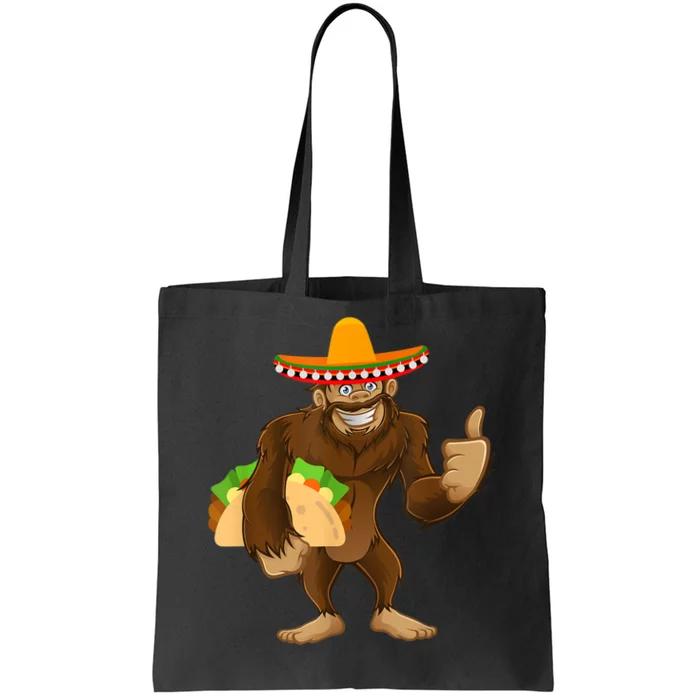 Bigfoot Taco Mexico Party Cinco De Mayo Party Food Sasquatch Tote Bag