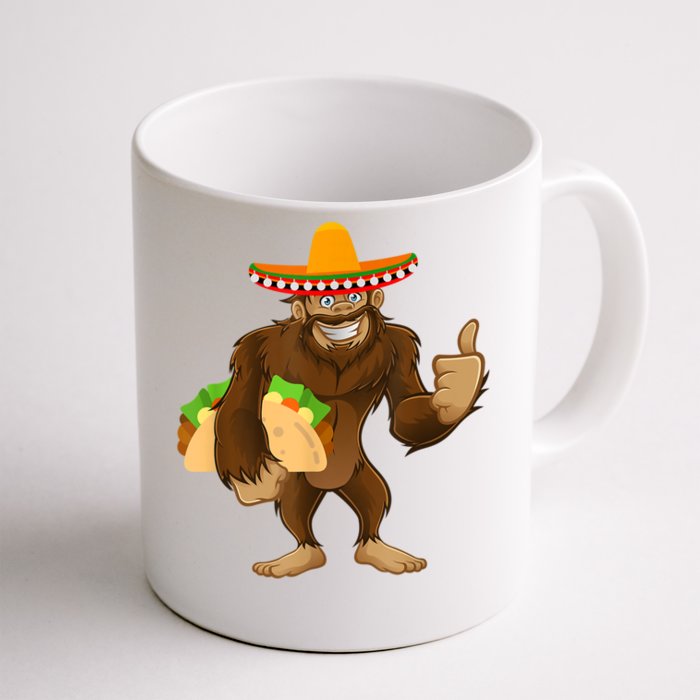 Bigfoot Taco Mexico Party Cinco De Mayo Party Food Sasquatch Front & Back Coffee Mug