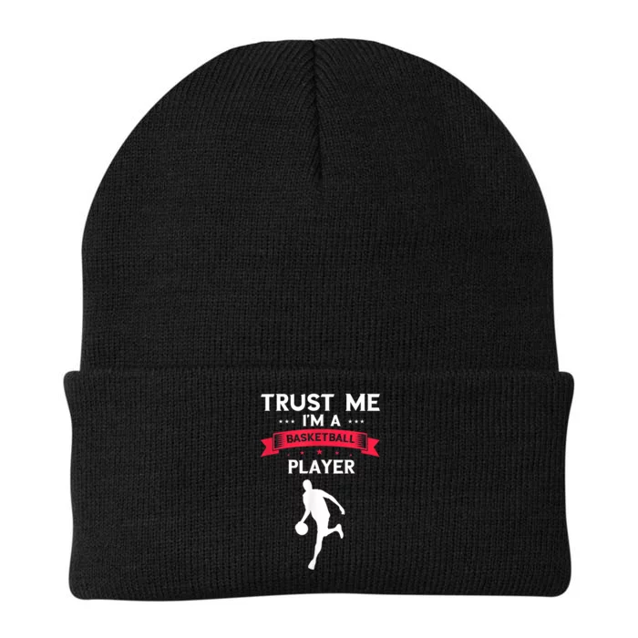 Basketball Trust Me Dribbling Basketball Player Baller Knit Cap Winter Beanie