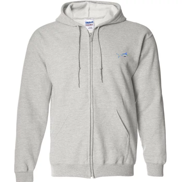 Bevel Tuna Marlin Full Zip Hoodie