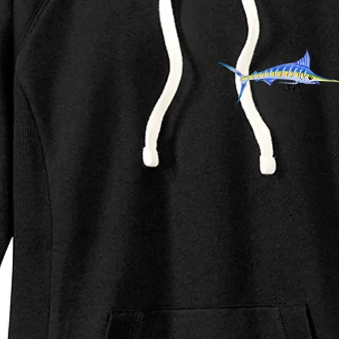 Bevel Tuna Marlin Women's Fleece Hoodie