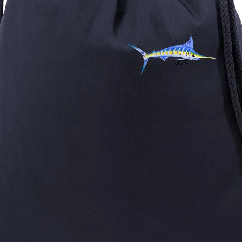 Bevel Tuna Marlin Drawstring Bag