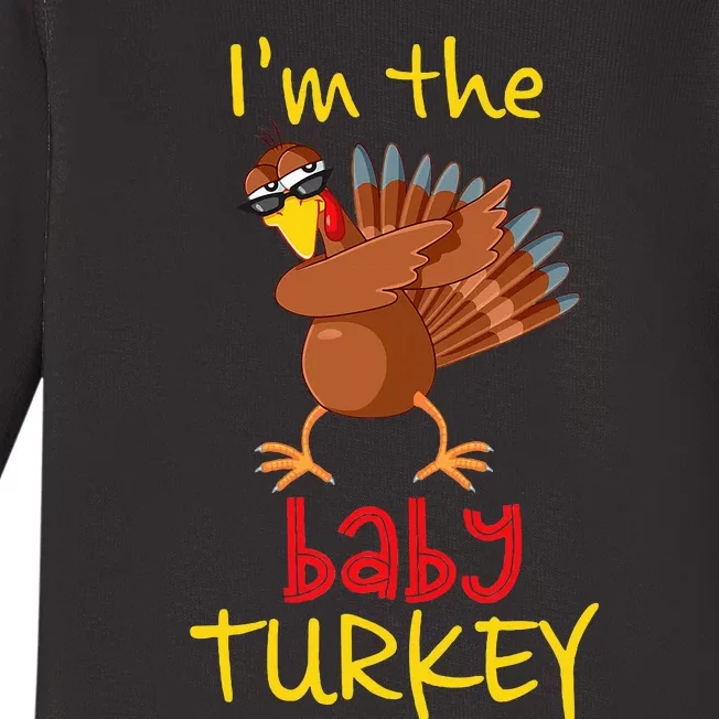 Baby Turkey Matching Family Group Thanksgiving Party Baby Long Sleeve Bodysuit