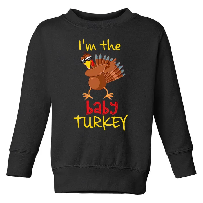 Baby Turkey Matching Family Group Thanksgiving Party Toddler Sweatshirt