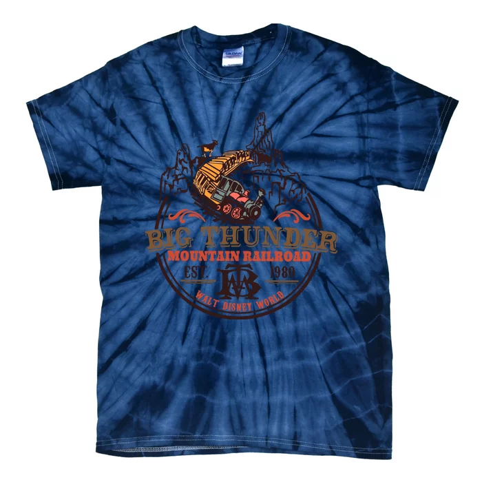 Big Thunder Mountain Railroad Est 1980 Tie-Dye T-Shirt