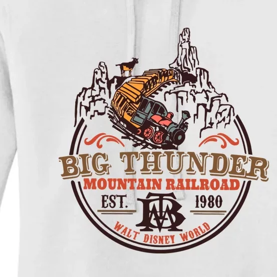 Big Thunder Mountain Railroad Est 1980 Women's Pullover Hoodie