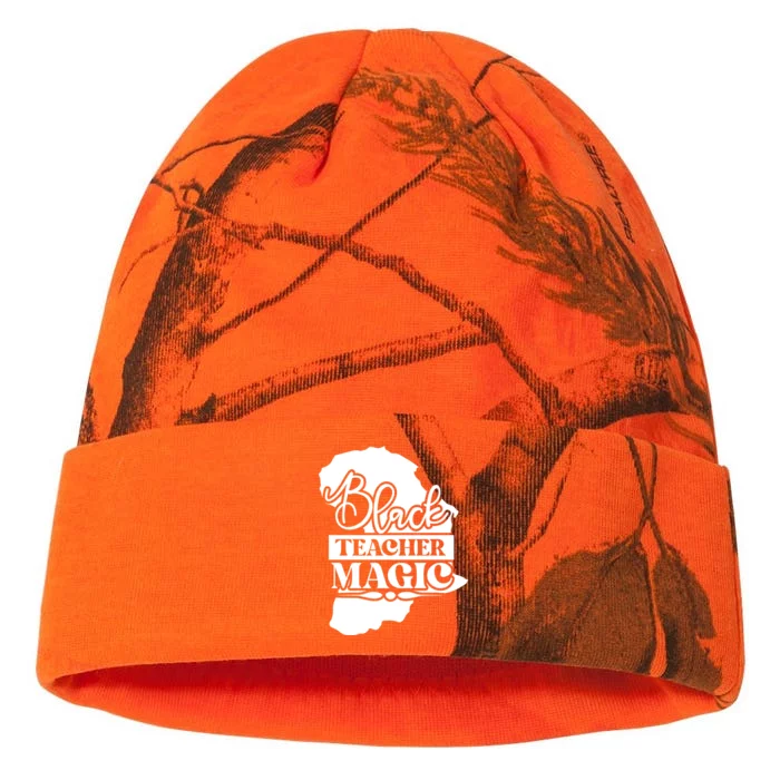 Black Teacher Magic Teacher Black History Month Kati - 12in Camo Beanie