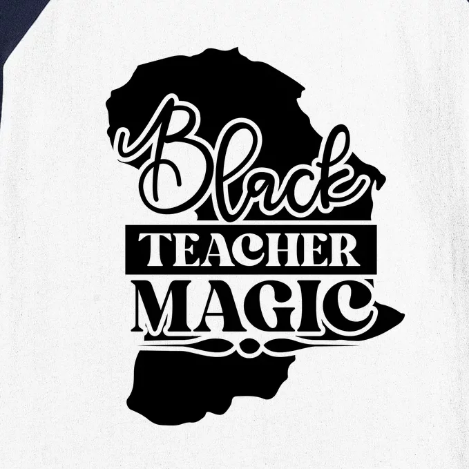 Black Teacher Magic Teacher Black History Month Baseball Sleeve Shirt