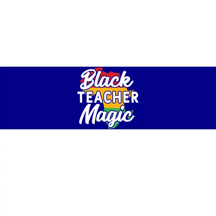 Black Teacher Magic Funny African American School Teacher Meaningful Gift Bumper Sticker