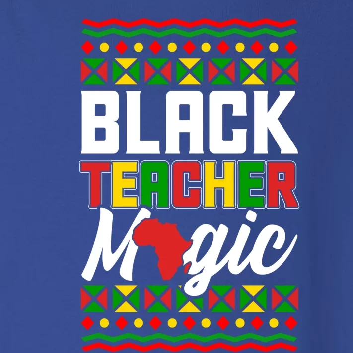 Black Teacher Magic Funny Black Afroamerican Teacher Funny Gift Toddler Long Sleeve Shirt