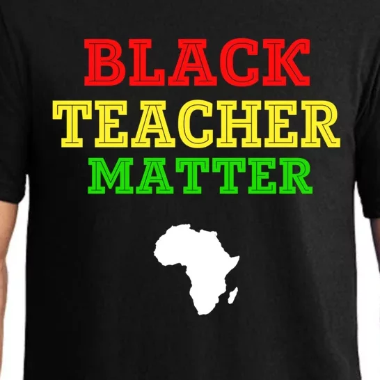 Black Teacher Matter Black History Month African American Gift Pajama Set