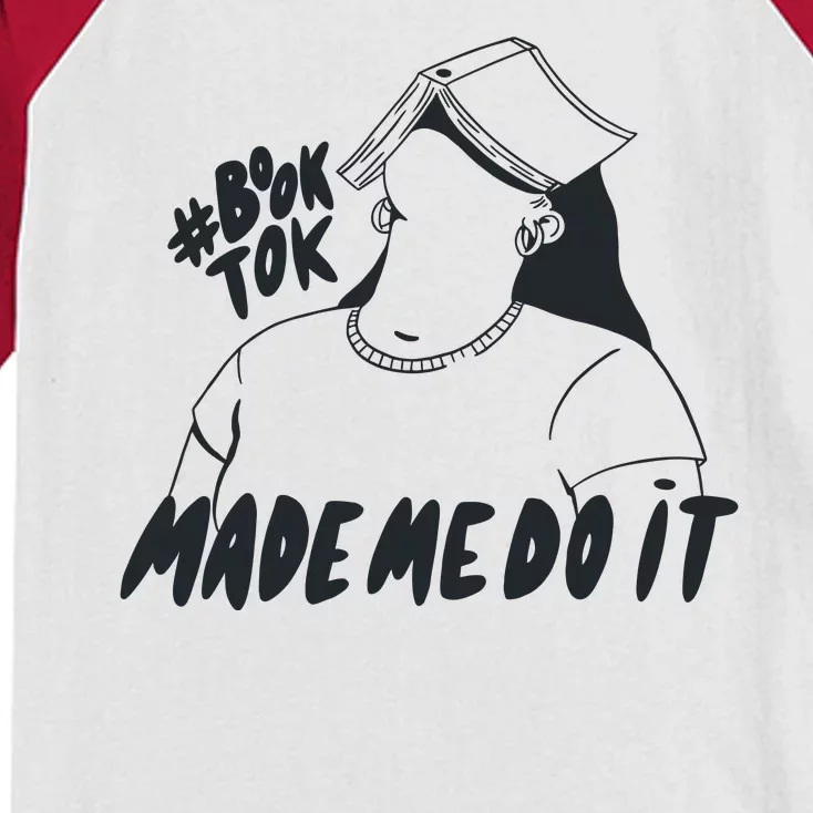 Book Tok Made Me Do It Kids Colorblock Raglan Jersey