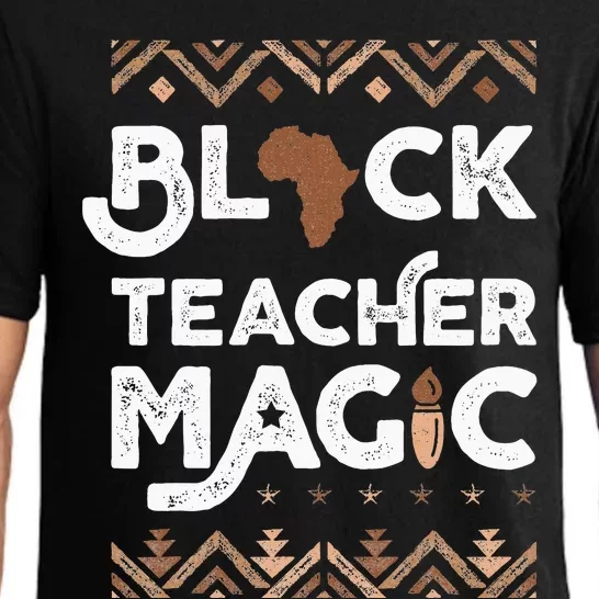 Black Teacher Magic Teacher Black history month Pajama Set